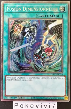 Carte YU-GI-OH! FUSION DIMENSIONNELLE RA03-FR136 PSR NEUF - Image 1