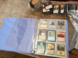 9 Pages of Silver Era Magic Cards Collection in Binder. And 1,000+ Bulk Lot - Image 2