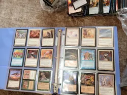 9 Pages of Silver Era Magic Cards Collection in Binder. And 1,000+ Bulk Lot - Image 3