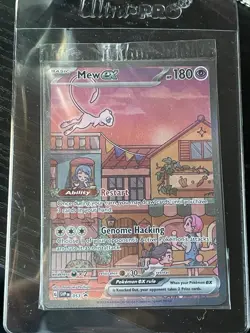 Pokemon 2023 SV 151 TCG Mew EX Black Star Promo Holo Card SVP en 053 Nm+ Sealed - Image 1