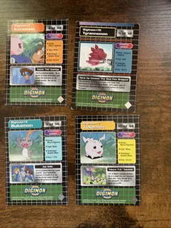 Digimon 1999 Upper Deck Lot of 17 Cards Vintage LP- Holos, No Duplicates - Image 4