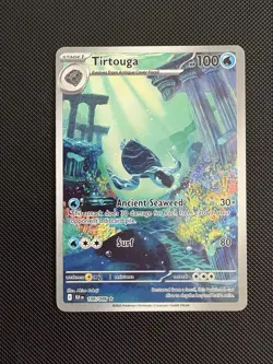 Tirtouga 106/086 Illustration Rare Black Bolt Pokemon Card Mint - Image 1