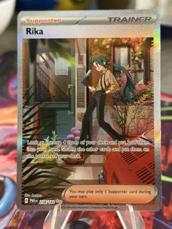 Pokemon TCG Rika 258 Paradox Rift Trainer Special Illustration Card 258/182 - Image 1