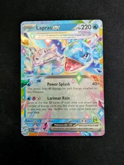 Lapras EX 032/142 Double Rare Holo - Stellar Crown - Pokemon TCG Card - Image 1