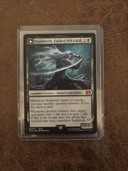 Sephiroth Fabled Soldier Magic the Gathering Card, Final Fantasy - Image 1