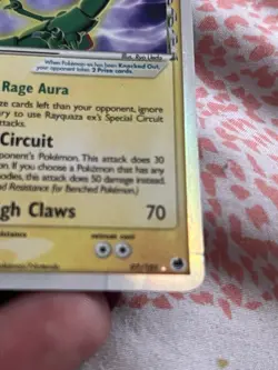 Pokemon TCG Rayquaza EX Dragon Holo Card 97/100 Heavily Played - Image 4