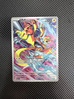 Pokemon Stellar Crown Zeraora Card Scarlet and Violet 151/142 Zeraora - Image 1