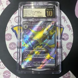CGC 10 Pristine Alakazam ex 190/165 JPN Pokemon Card 151 S&V SR Pokemon 2023 - Image 1