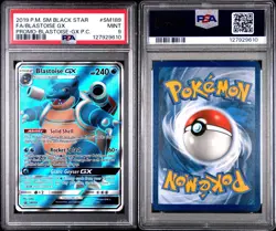 Blastoise GX Black Star Promos Holo Card SM189 PSA 9 - Image 3