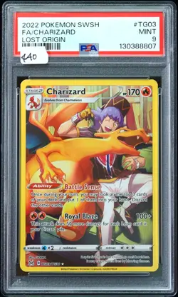 2022 Charizard #TG03 Lost Origin PSA 9 Pokemon Card - Image 4