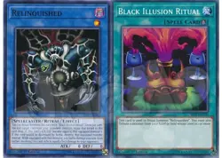 Yugioh - Relinquished Black Illusion Ritual Set 1st NM - Free Holographic Card - Image 1