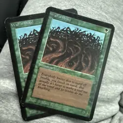 2X Wall of Wood Alpha Edition Regular MTG - Image 1