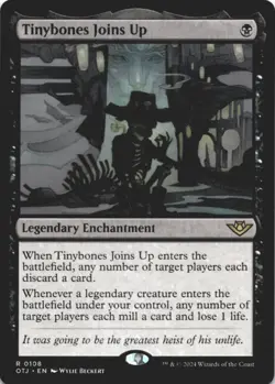 MTG Tinybones Joins Up Normal NM Outlaws of Thunder Junction Magic 108 - Image 1