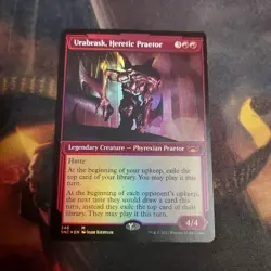 MTG FOIL Urabrask, Heretic Praetor (Showcase) - Streets of New Capenna - Image 2
