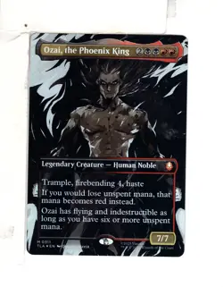 MTG SkeenAB Ozai the Phoenix King (0311) BORDERLESS FOIL from TLA. NM. - Image 1
