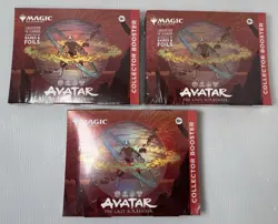 Magic The Gathering - Avatar The Last Airbender Collector Booster Sealed X3 - Image 1