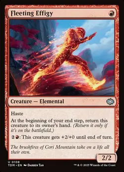 x4 Fleeting Effigy - Foil U MTG Tarkir: Dragonstorm M/NM, English - Image 1