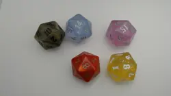 5x MTG d20 Spindown - Dragons of Tarkir - 20-SIDED DIE - All 5 colors - Set of 5 - Image 2