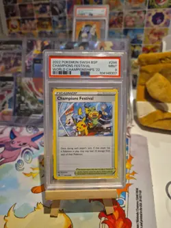 Champions Festival 2022 Pokemon SWSH296 Card PSA 9 MINT ENGLISH - Image 1