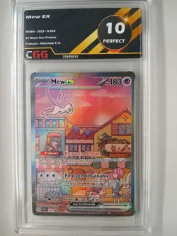 Carte Pokemon FR Mew ex (SVP 053) SV Black Star Promos CGG 10 27690015 - Image 1