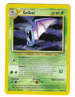 Pokemon Karte Golbat 29/64 DE Uncommon Neo Revelation Vintage 2001 NM - Image 1