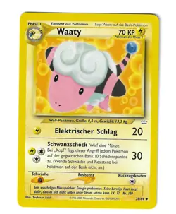Pokemon Karte Waaty 28/64 DE Uncommon Neo Revelation Vintage 2001 NM - Image 1