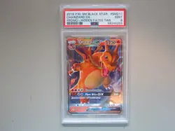 Charizard GX Pokemon Hidden Fates Black Star Promo SM211 PSA 9 MINT - Image 1