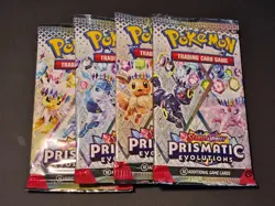 4x Prismatic Evolutions Pokemon Booster Packs Opened LIVE @ MCM Birmingham - Image 1