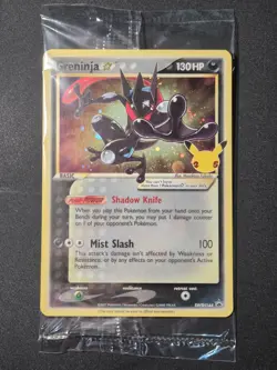 Pokemon Card Greninja Gold Star SWSH144 Holo Sealed Promo 25th Shiny @ eBay LIVE - Image 1
