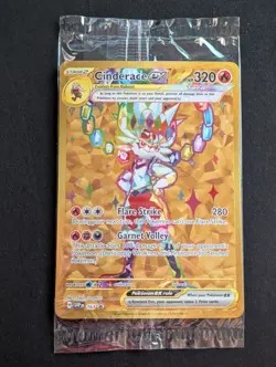 Cinderace EX SVP 163 - Pokemon TCG Scarlet & Violet - NM Black Star Promo SEALED - Image 1