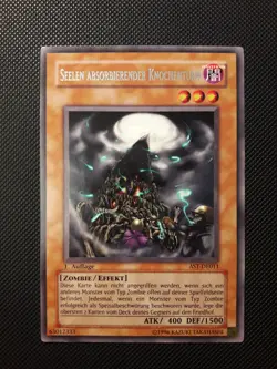 Yu-Gi-Oh! Seelen absorbierender Knochenturm, AST-DE011, Rare, 1. Auflage, NM - Image 1