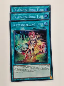Yu Gi Oh - 3x MP25-EN143 Traptantalizing Tune - Prismatic Secret Rare - Image 1