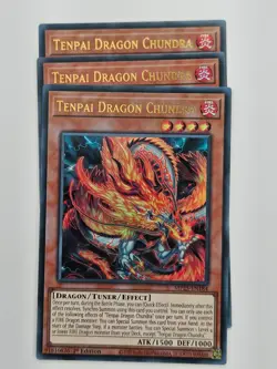 Yu Gi Oh - 3x MP25-EN184 Tenpai Dragon Chundra - Ultra Rare - Image 1