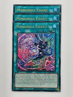 Yu Gi Oh - 3x MP25-EN260 Mimighoul Charm - Ultra Rare - Image 1