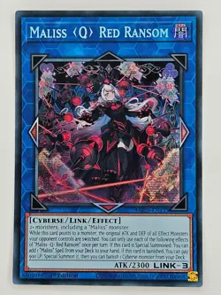 Yu Gi Oh - MP25-EN125 Maliss (Q) Red Ransom - Prismatic Secret Rare - Image 1