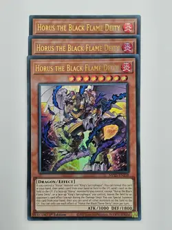 Yu Gi Oh - 3x MP25-EN158 Horus the Black Flame Deity - Ultra Rare - Image 1
