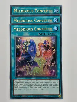 Yu Gi Oh - 3x MP25-EN195 Melodious Concerto - Ultra Rare - Image 1