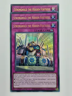 Yu Gi Oh - 3x MP25-EN201 Stronghold the Hidden Fortress - Ultra Rare - Image 1