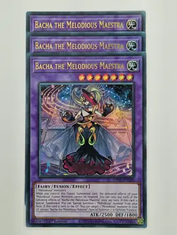 Yu Gi Oh - 3x MP25-EN188 Bacha the Melodious Maestra - Ultra Rare - Image 1