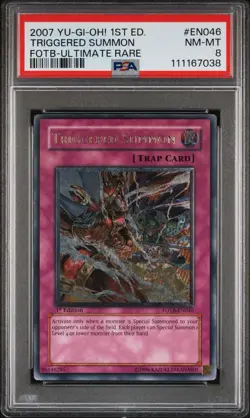2007 Yu-Gi-Oh! Triggered Summon Force of the Breaker FOTB 1st Edition UTR PSA 8 - Image 1