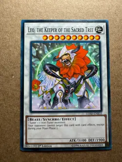 Leo, the Keeper of the Sacred Tree LEHD-ENB33 1st Edition Yugioh - Image 1
