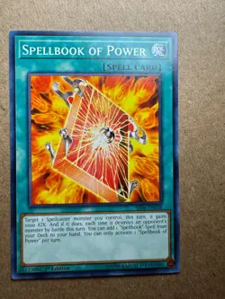 Spellbook of Power SR08-EN028 Order of the Spellcasters 1st Edition Yugioh - Image 1