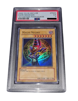 YuGiOh! Dark Magician - PSA 5 - 2002 1st Edition LDB / Portug. LOB - Blue Eyes - Image 2