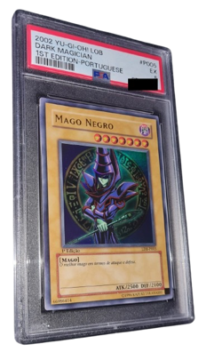 YuGiOh! Dark Magician - PSA 5 - 2002 1st Edition LDB / Portug. LOB - Blue Eyes - Image 3