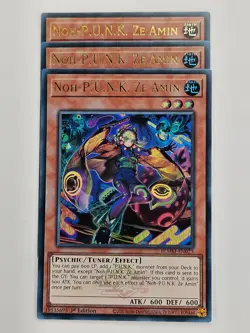 Yu Gi Oh - 3x BLMM-EN073 Noh-P.U.N.K. Ze Amin - Ultra Rare - Image 1