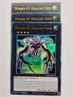 Yu Gi Oh - 3x BLMM-EN153 Number 69: Heraldry Crest - Ultra Rare - Image 1