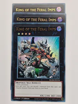 Yu Gi Oh - 3x BLMM-EN154 King Of The Feral Imps - Ultra Rare - Image 1