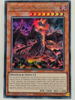 Yu Gi Oh - BLC1-EN033 Dogoran, The Mad Flame Kaiju - Silver Ultra Rare - Image 1