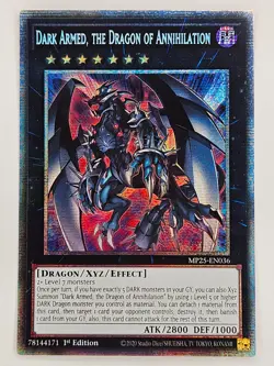 Yu Gi Oh - MP25-EN036 Dark Armed, The Dragon Of Annihilation - Starlight Rare - Image 1