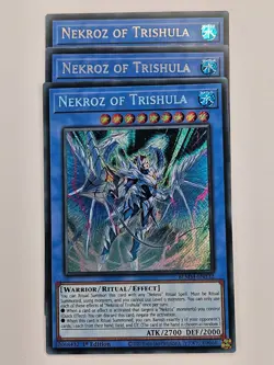 Yu Gi Oh - 3x BLMM-EN132 Nekroz Of Trishula - Secret Rare - Image 1